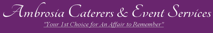 logo of Ambrosia catering and events services logo